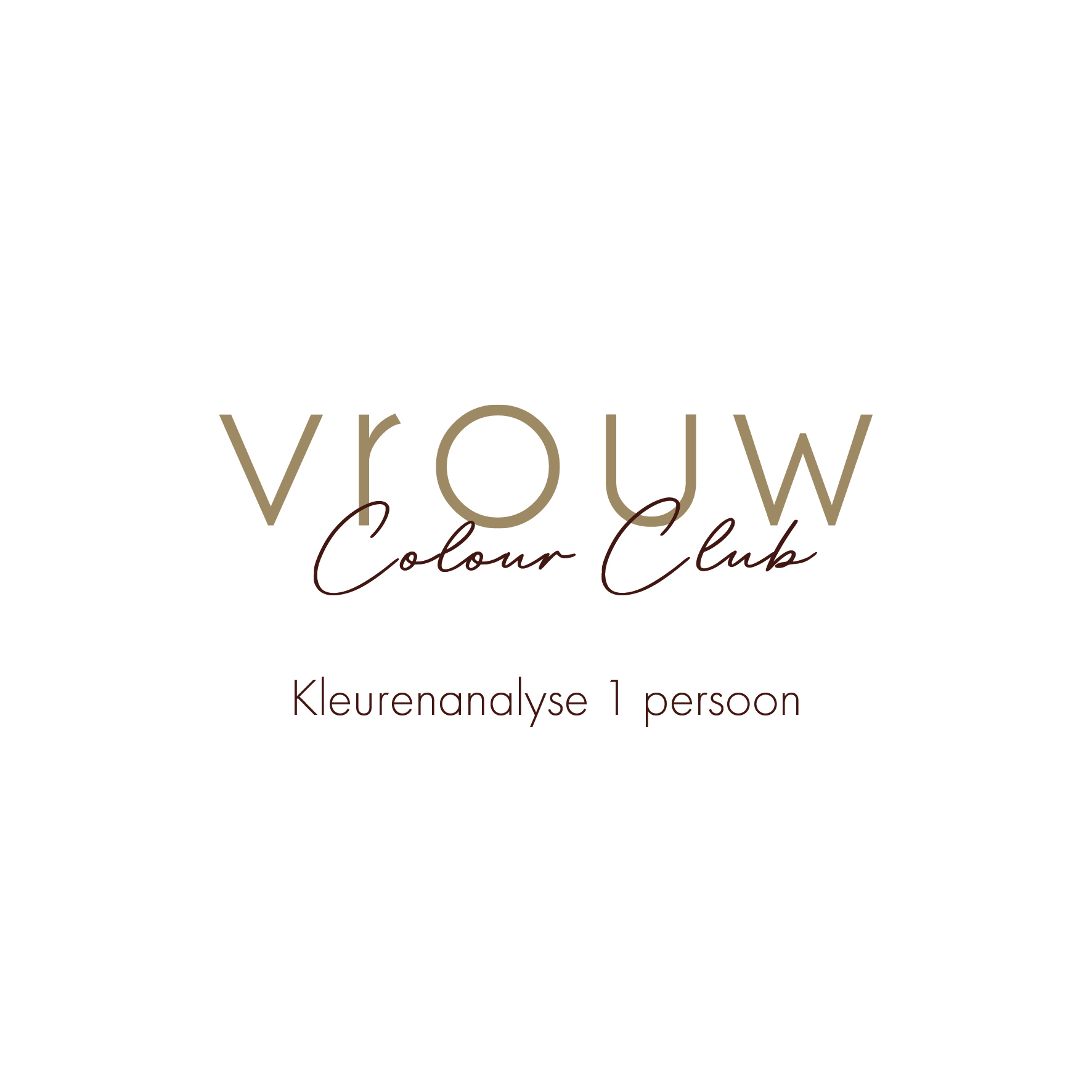 VROUW Colour Club 1 persoon